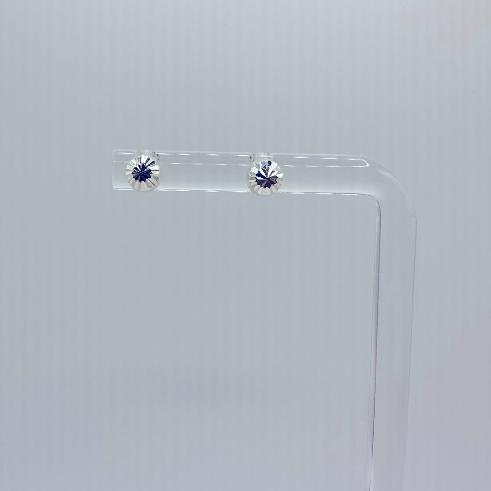 Silver stud earrings